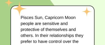 Pisces Sun Capricorn Moon Personality Traits